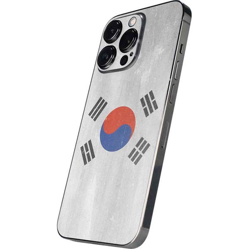 South Korean Flag Distressed iPhone 15 Pro Skin